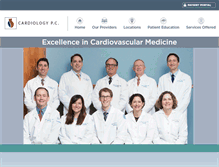 Tablet Screenshot of cardiologypcofhartford.com